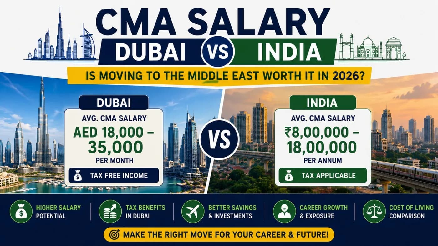 CMA Salary Dubai vs India: Is Moving to the Middle East Worth It in 2026?
