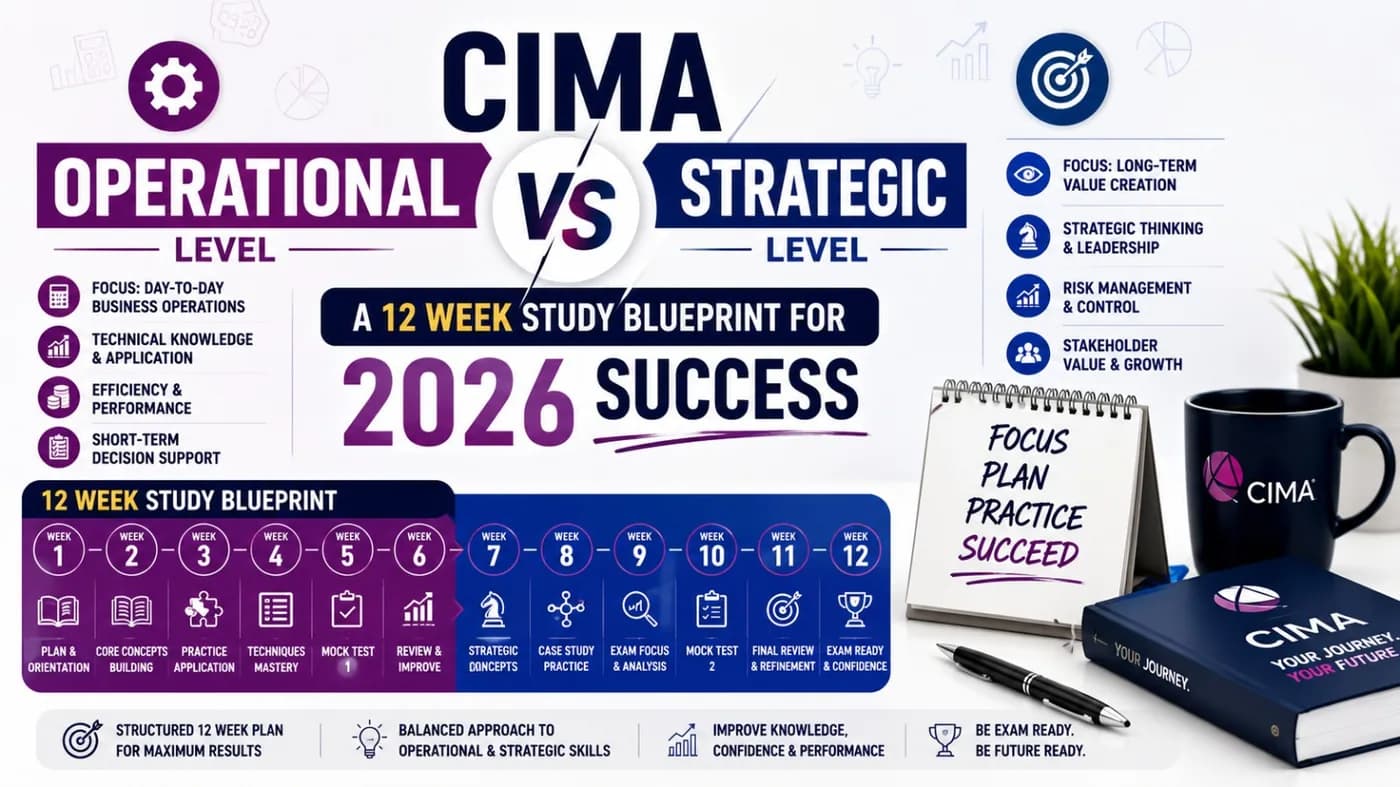 CIMA Operational vs Strategic Level: A 12 Week Study Blueprint for 2026 Success