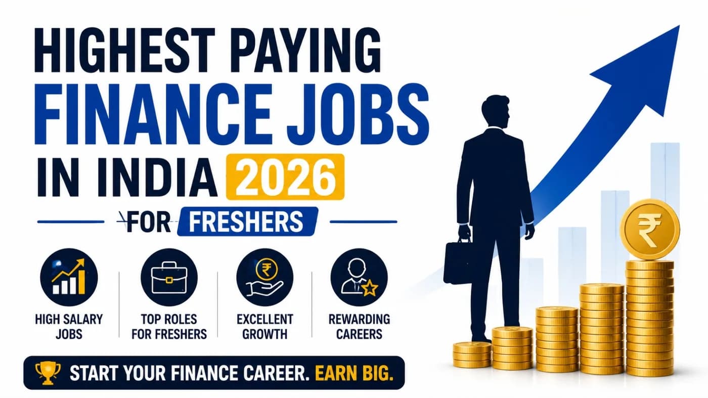 Highest Paying Finance Jobs in India 2026 for Freshers