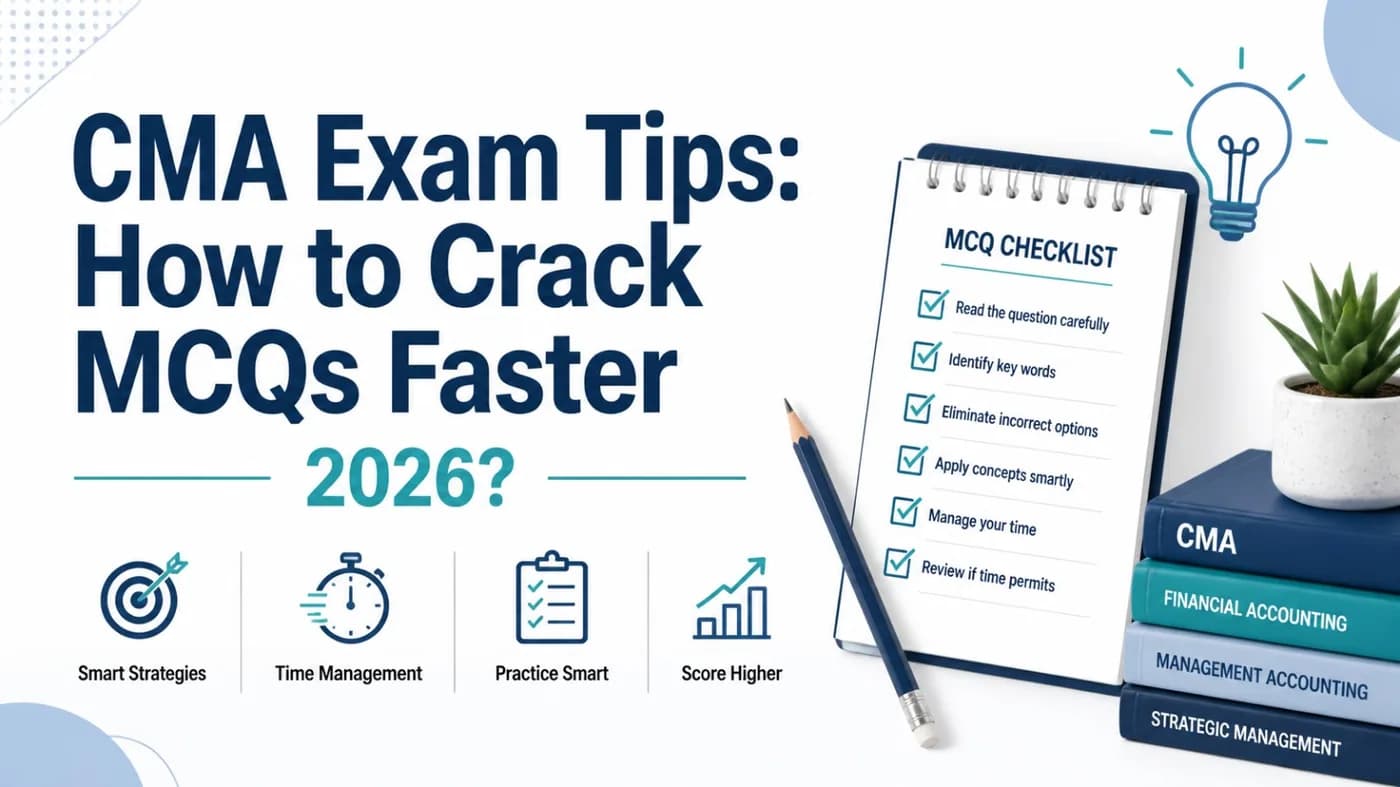 CMA Exam Tips: How to Crack MCQs Faster in 2026?