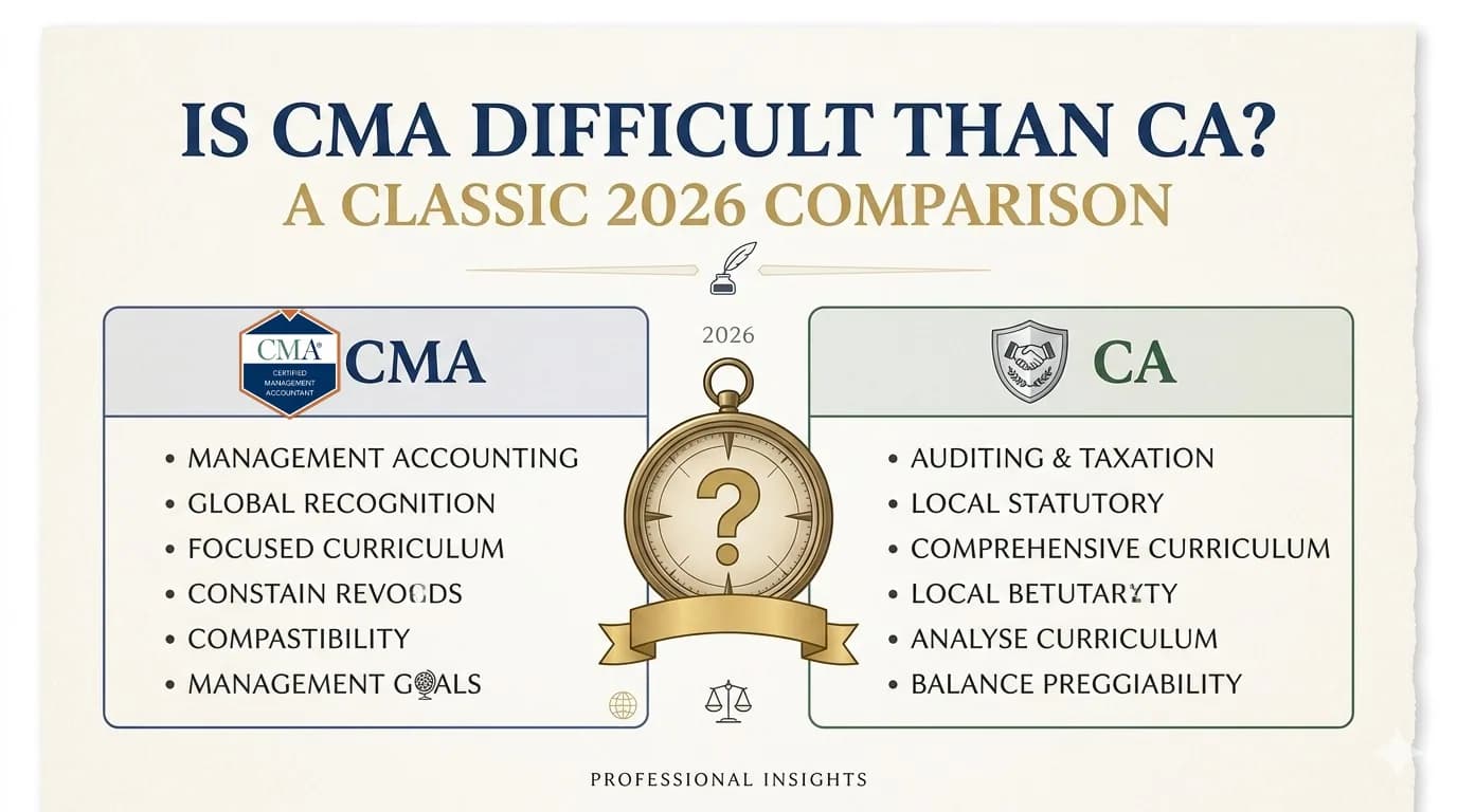 Is CMA Difficult Than CA in 2026?