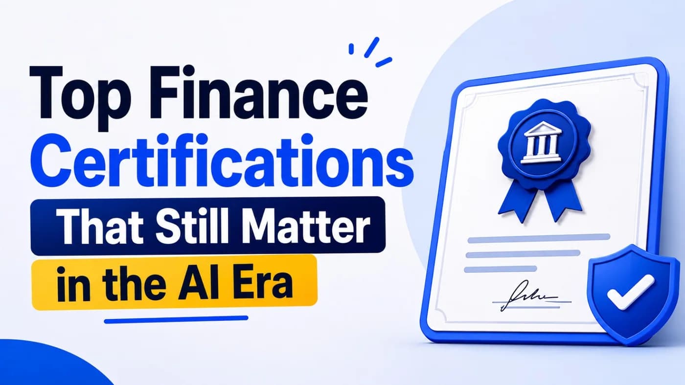 Top Finance Certifications That Still Matter in the AI Era