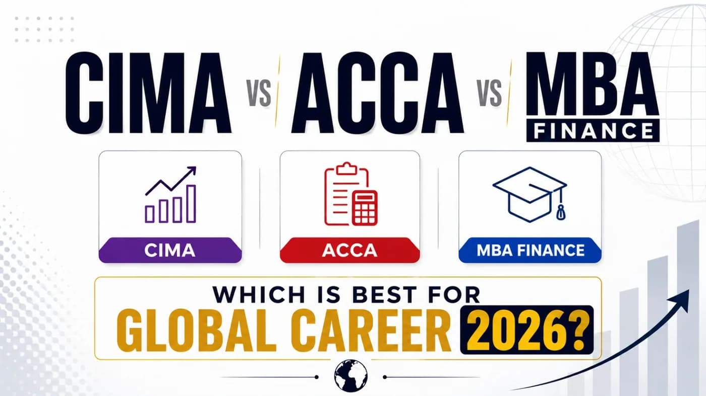 CIMA vs ACCA vs MBA Finance: Which Is Best for Global Career 2026?