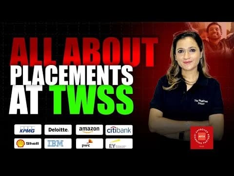 All about placements at TWSS