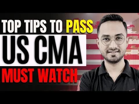 Tips to pass the US CMA exams