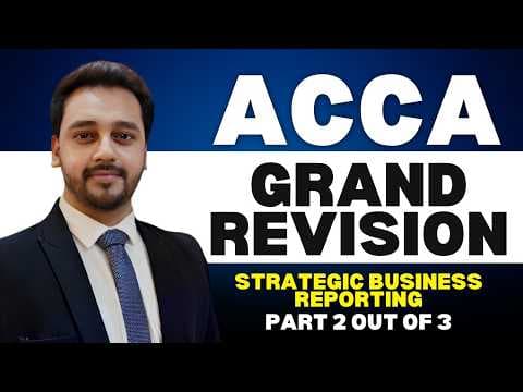 ACCA STRATEGIC BUSINESS REPORTING COMPLETE REVISION | ACCA FREE COURSE | L2  @thewallstreetschool