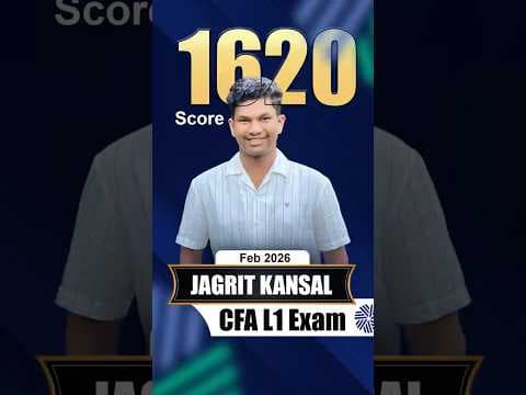 I Cleared CFA Level 1 (First Attempt) | My Story