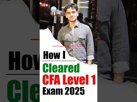 How I Cleared CFA Level 1 in Just 3 Months — Vansh's Strategy