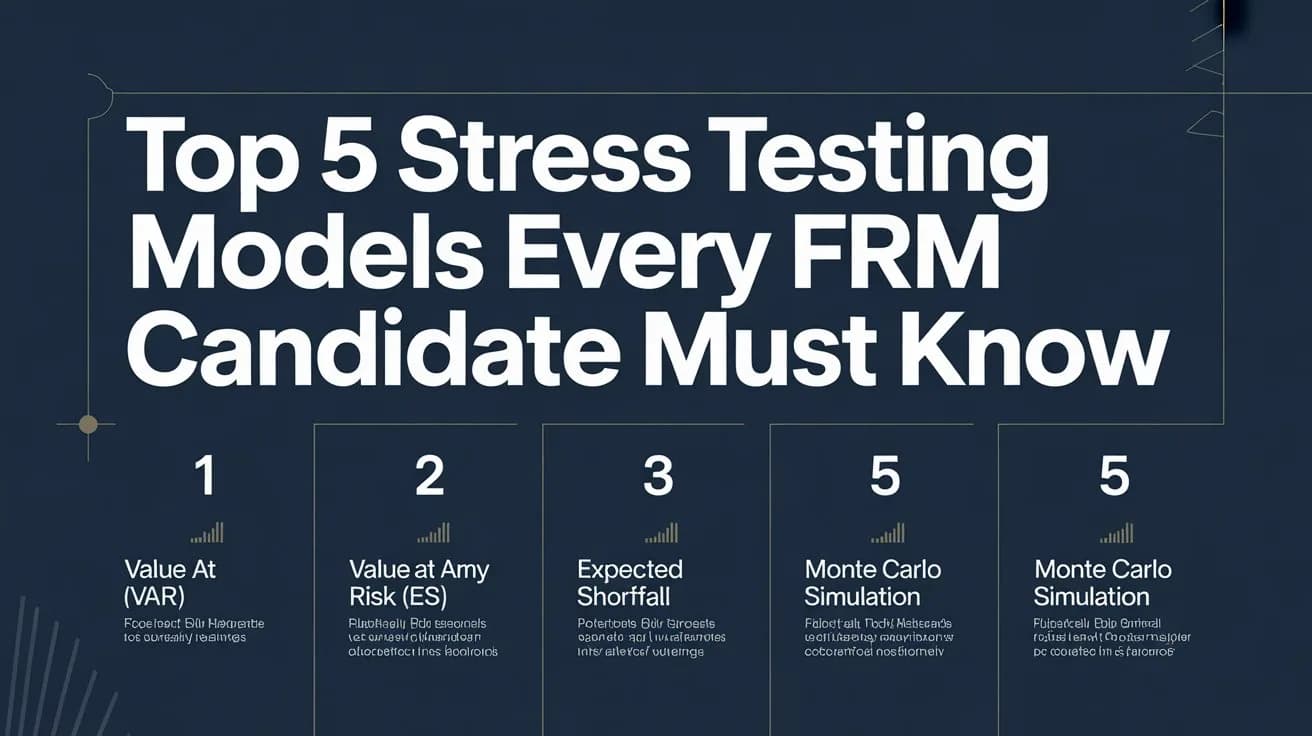 Top 5 Stress Testing Models Every FRM Candidate Must Know
