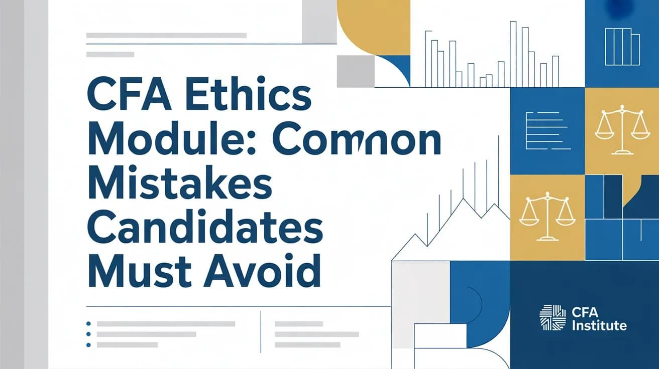 CFA Ethics Module: Common Mistakes Candidates Must Avoid