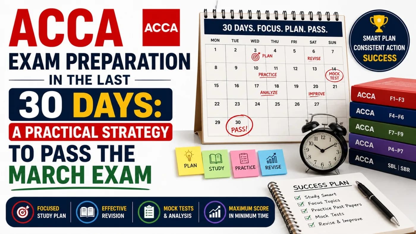 ACCA Exam Preparation in the Last 30 Days: A Practical Strategy to Pass the March Exam