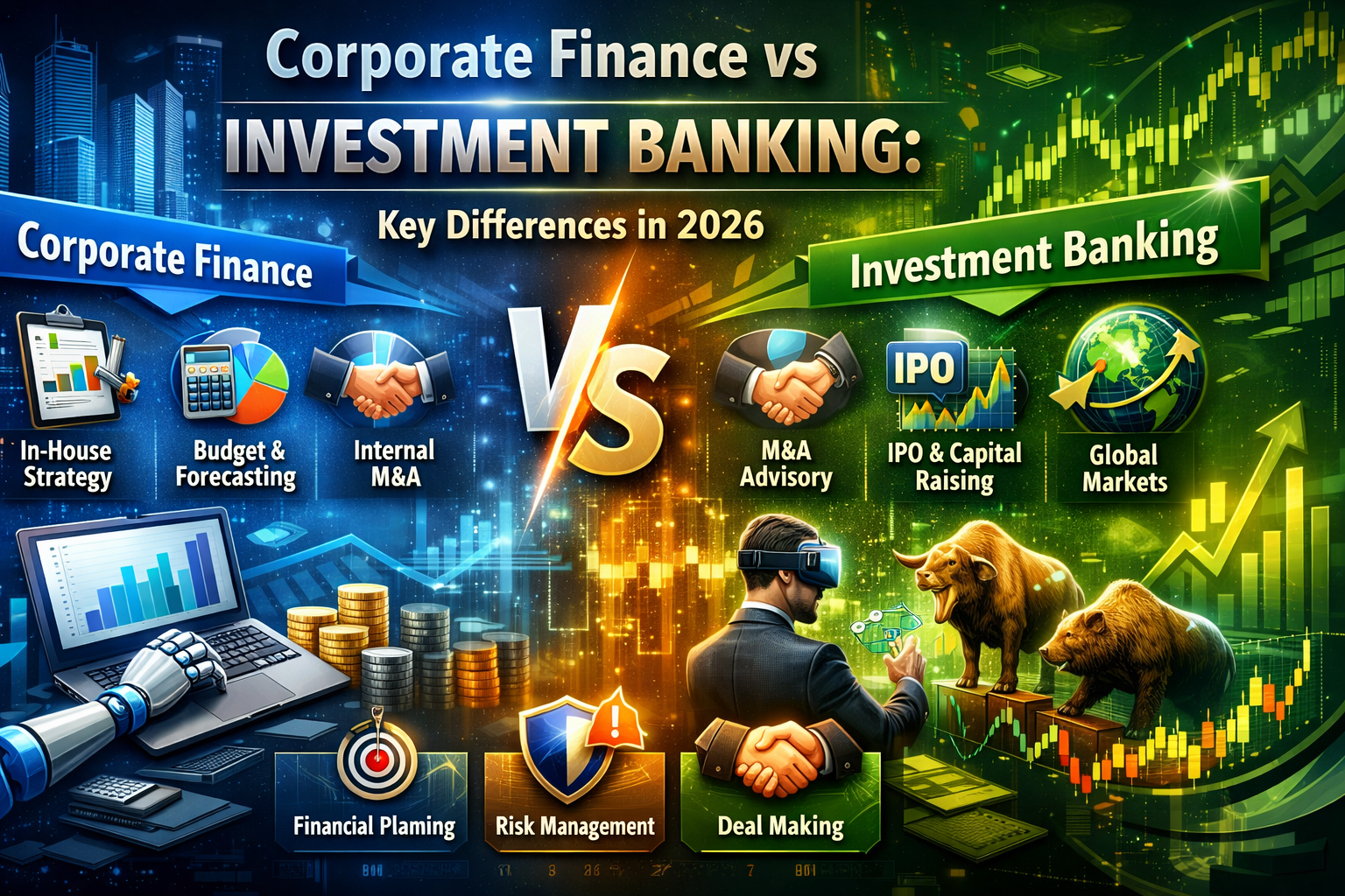 Corporate Finance vs Investment Banking: Key Differences in 2026