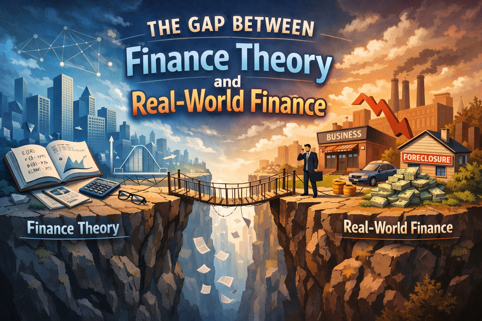 The Gap Between Finance Theory and Real-World Finance: Why Your Textbook Will Not Save You?
