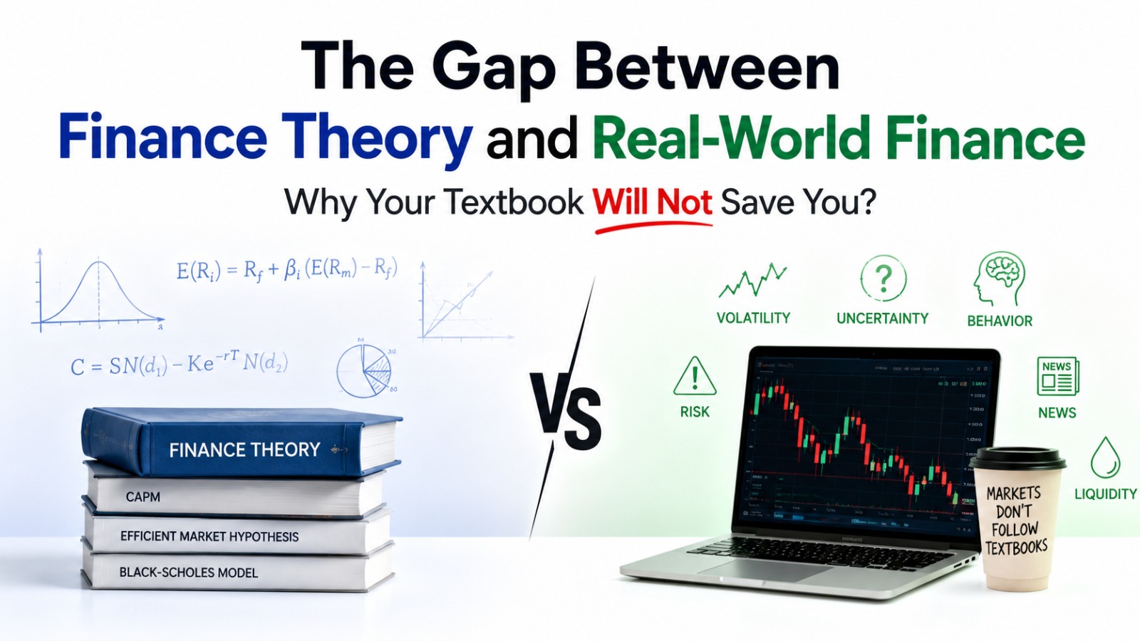 The Gap Between Finance Theory and Real-World Finance: Why Your Textbook Will Not Save You?