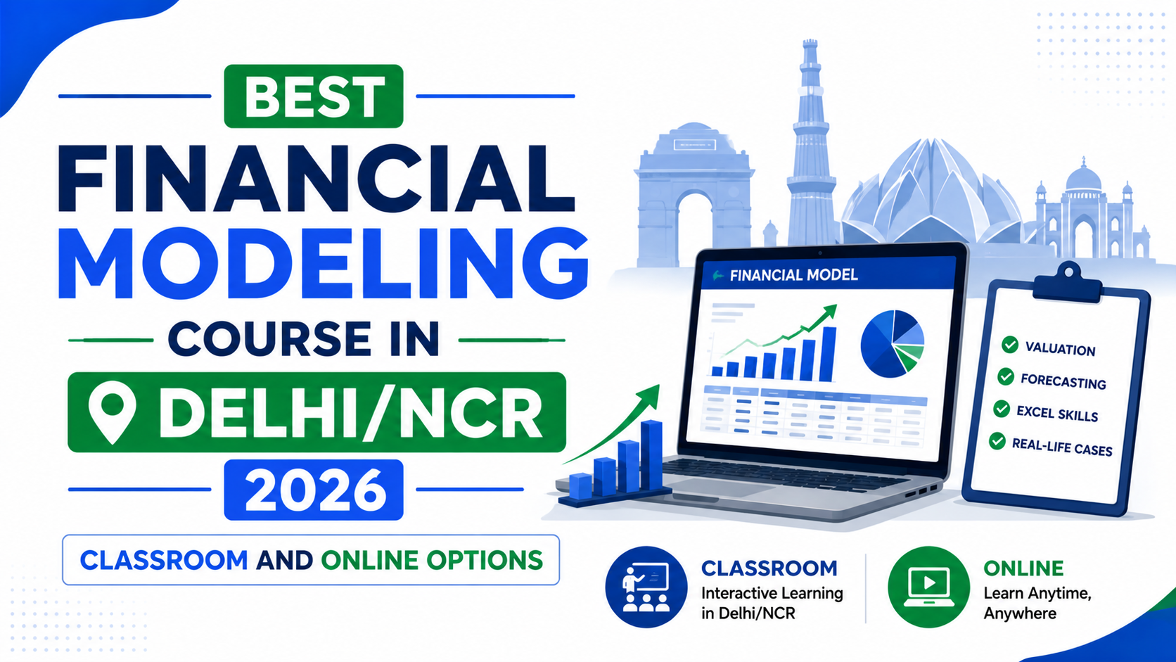 Best Financial Modeling Course in Delhi/NCR 2026: Classroom and Online Options