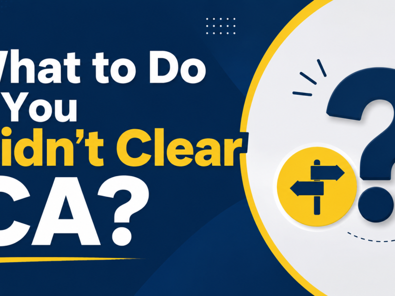 What to Do If You Didn't Clear CA?