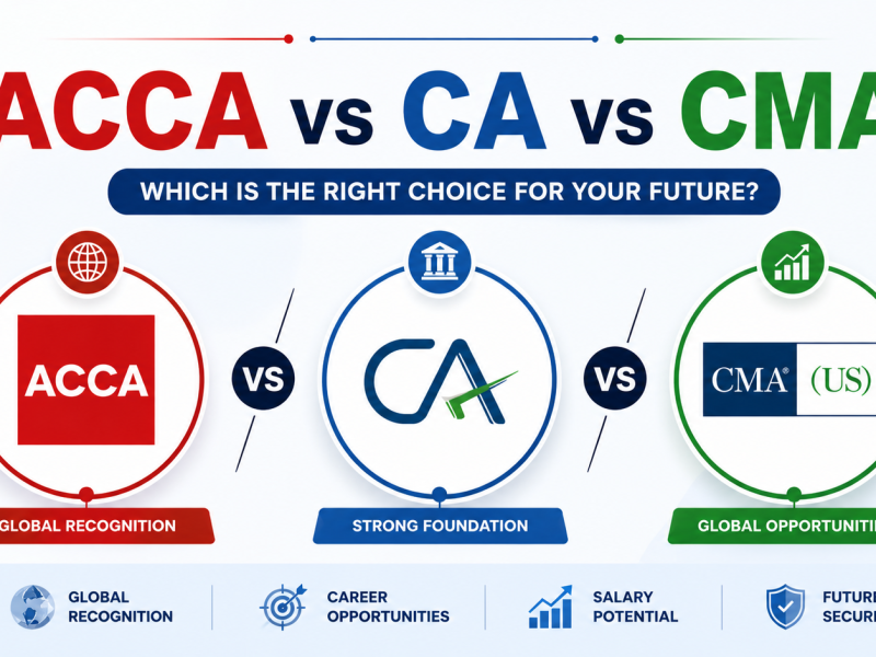 ACCA vs CA vs CMA The 2026 Three-Way Comparison for Indian Students           