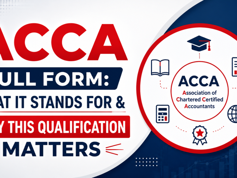ACCA Full Form: What It Stands For & Why This Qualification Matters