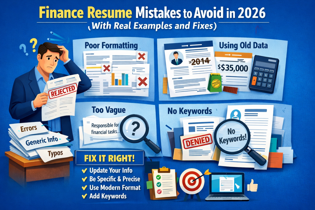 Finance Resume Mistakes to Avoid in 2026 (With Real Examples and Fixes)
